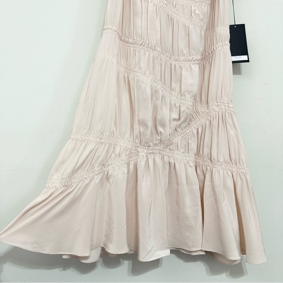 Thakoon Silk Nude Ruched Dress - Picture 4 of 13